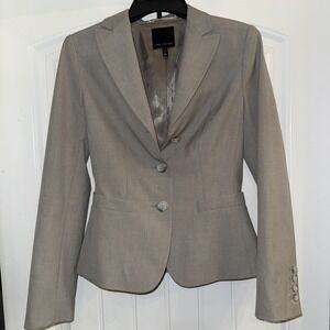 Blazer The Limited Tan Womens Size 2 Button Lined Classic